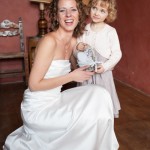 portrait de la mari&eacute;e et sa petite fille