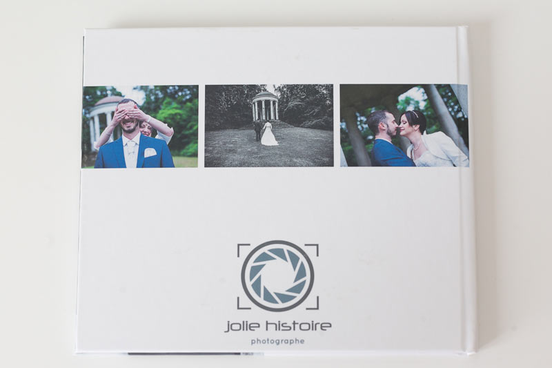 the back of the wedding proof book