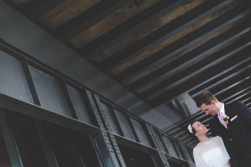 le photographe a choisit un angle de vue original