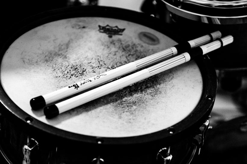 batterie et baguettes