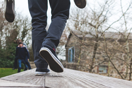 fun pendant les photos de groupe