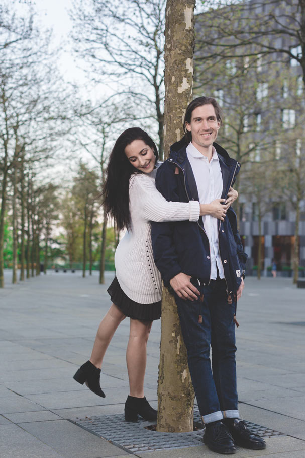 les amoureux montre leur complicité