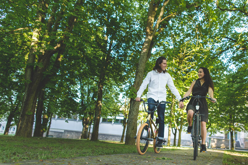 les fiançés sur leur vélo au limbersberg
