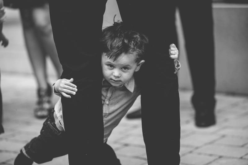 little boy giving it all to the photographer