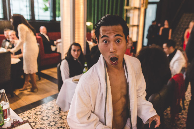 photo de soirée d'un mariage