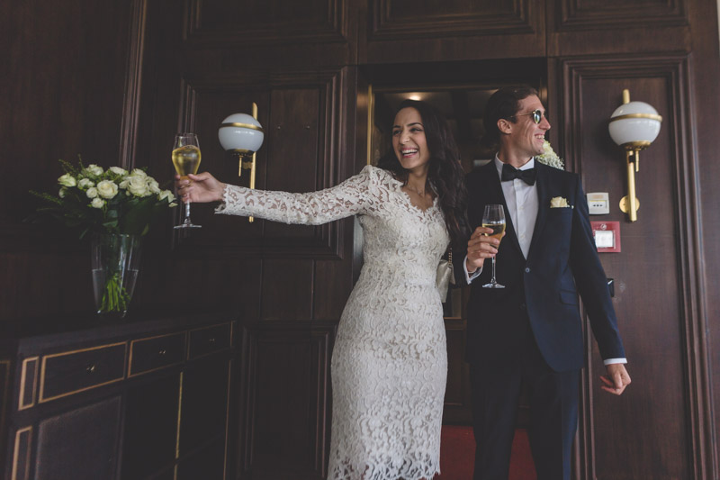 newlyweds showing up at the boqueria restaurant