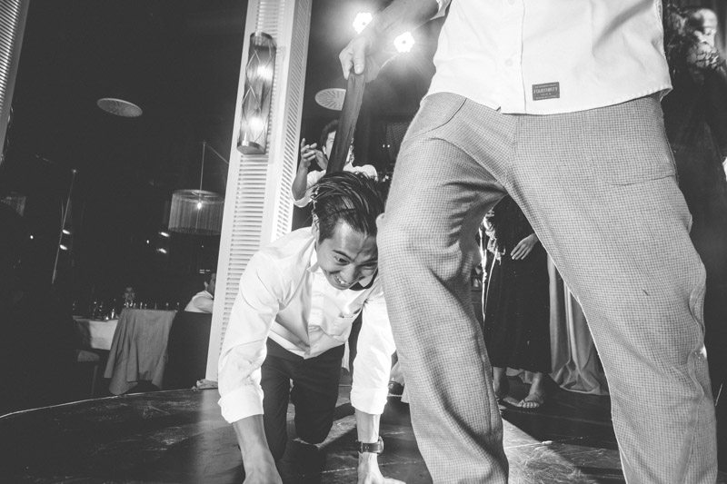 scene de folie durant le mariage