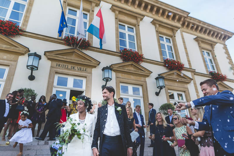 le photographe de mariage trouve un angle original