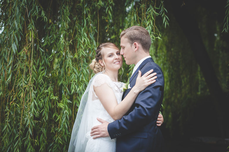 bride and groom portrait