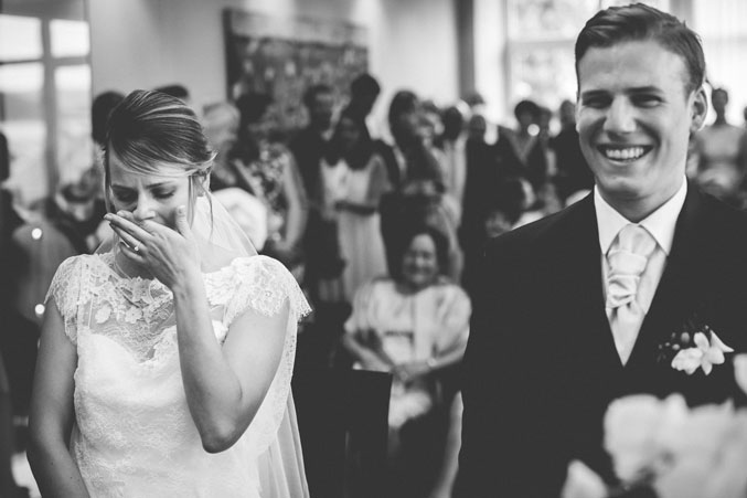 bride crying