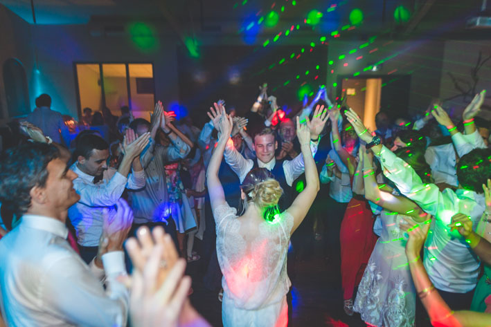 people go crazy during wedding party