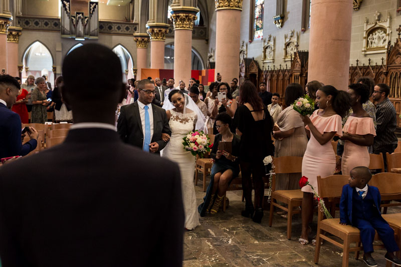 bride walking down the aisle