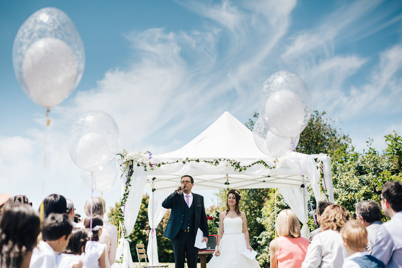 discour du mari&eacute; pendant la c&eacute;r&eacute;monie laique