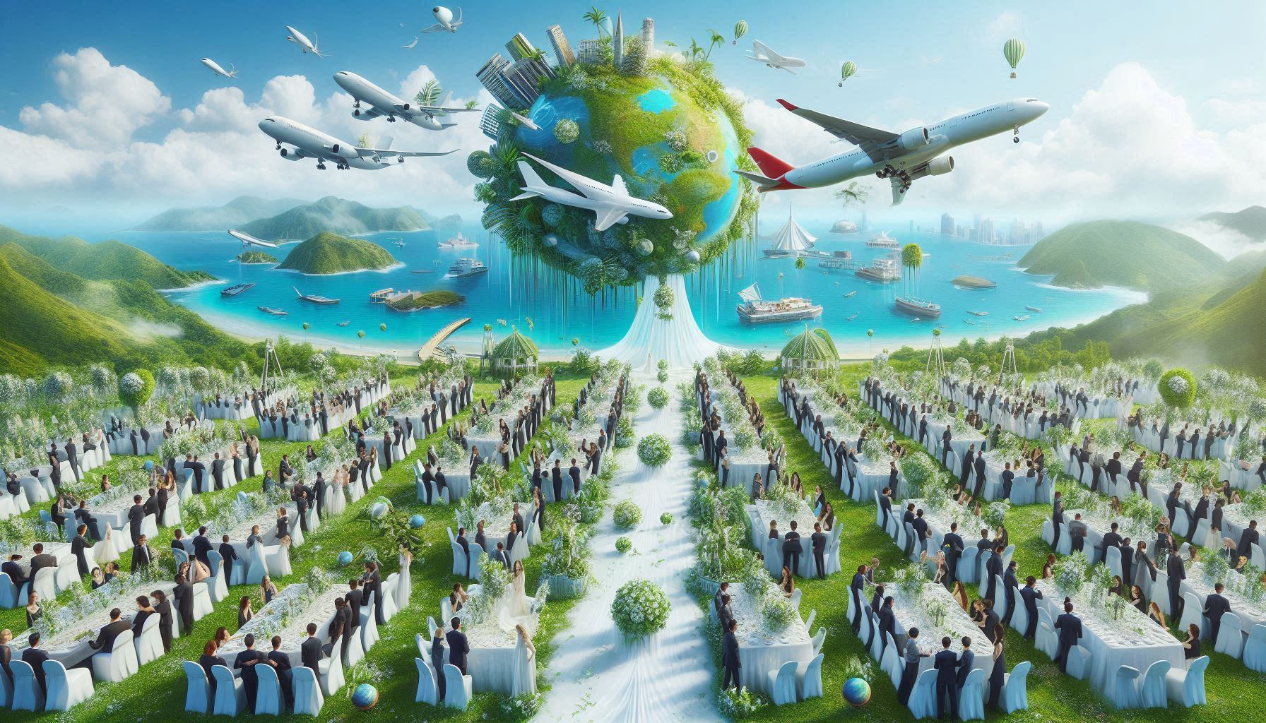 l'arrêt des mariages à l'étranger (les destination weddings) pour des raisons écologiques, notammen